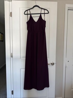 long sleeve velvet dress for wedding Burnt Orange Velvet V-Neck Bridesmaid Dress Sheath Floor-Length main image 1